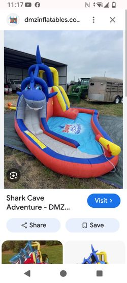 Shark Cave Adventure Inflatable Water Slide