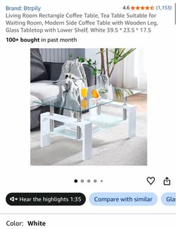 Coffe table new in box $75