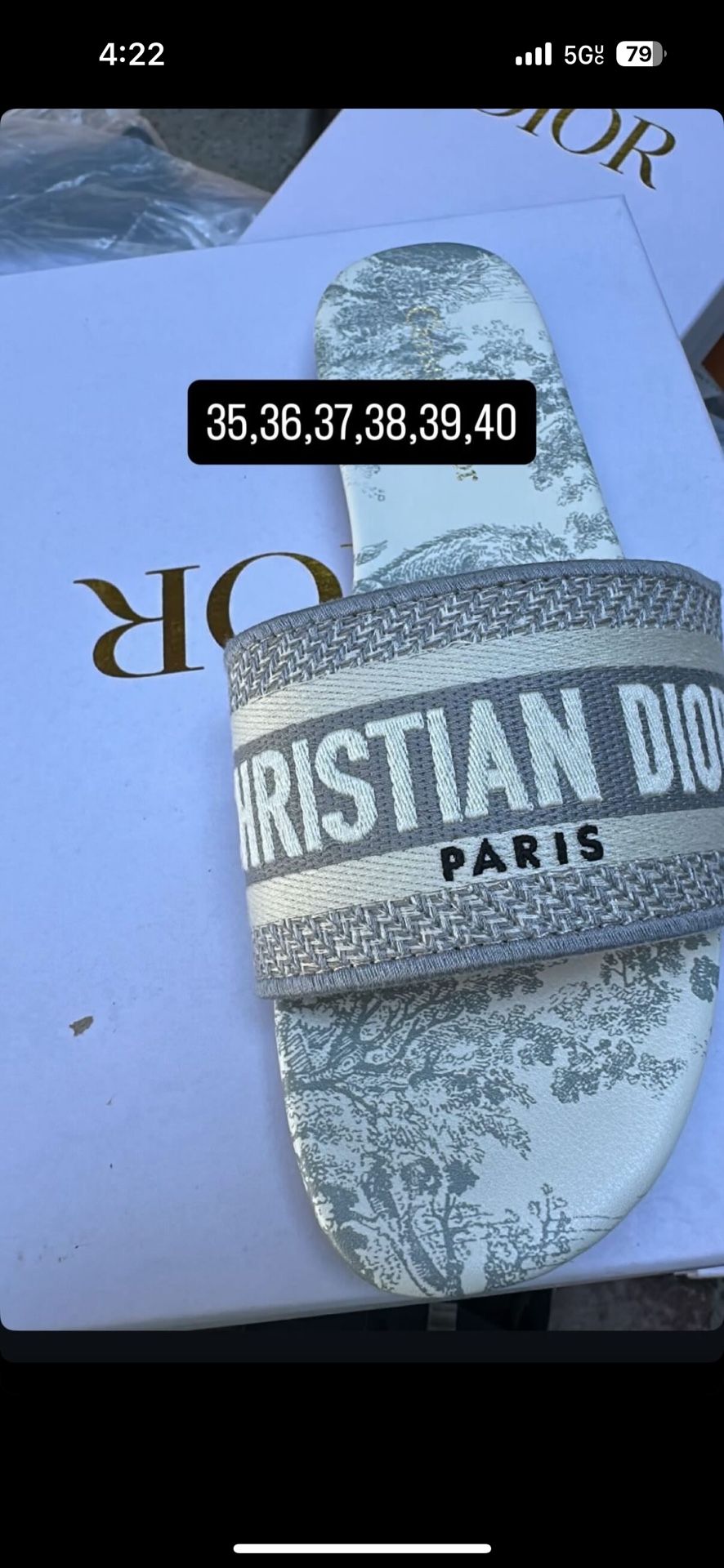 CHRISTIAN DIOR SLIDES