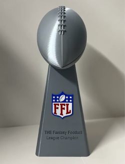 Fantasy football league trophy