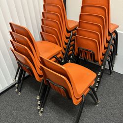Orange - Kids Classroom Chairs 