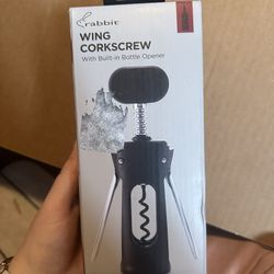 Rabbit Wing Corkscrew with Built In Bottle Opener