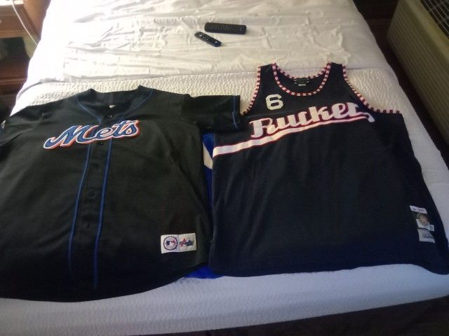 Bundle 1 Majestic Newyork Mets Button Up Size 2xl Stall&Dean Ruckers Throwback Jersey Size 56