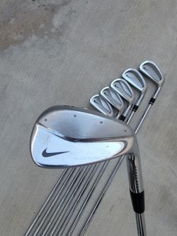 Nike Pro Combo Iron Set 3-9 Steel Stiff W/Nike Tiger Woods 60* Forged Lob Wedge Right Handed
