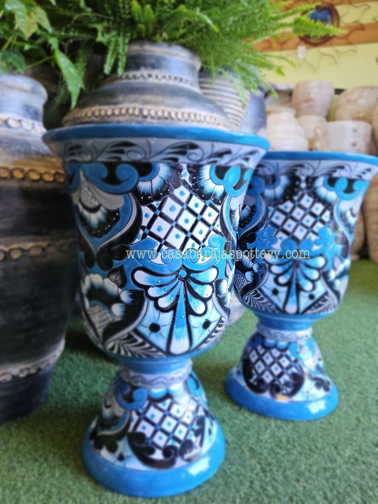 Talavera Pots 🪴 23"tall $84 each. "Talavera &Clay Pottery Store " In Cypress Ca 90630