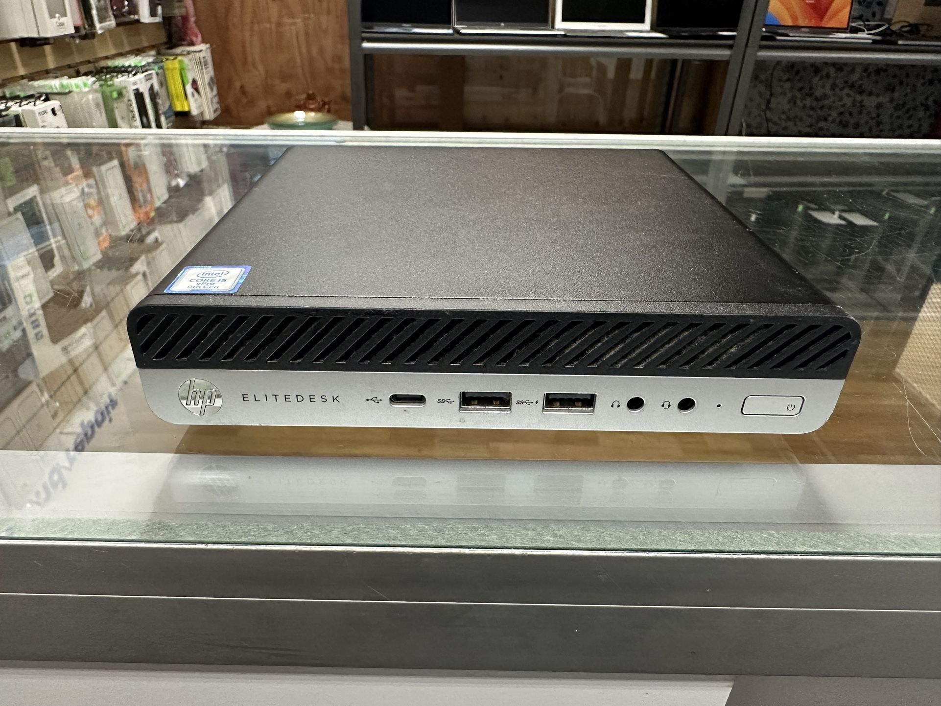 HP Elitedesk 800 G5 mini desktop computer core i5 9th gen 16GB RAM 256GB SSD