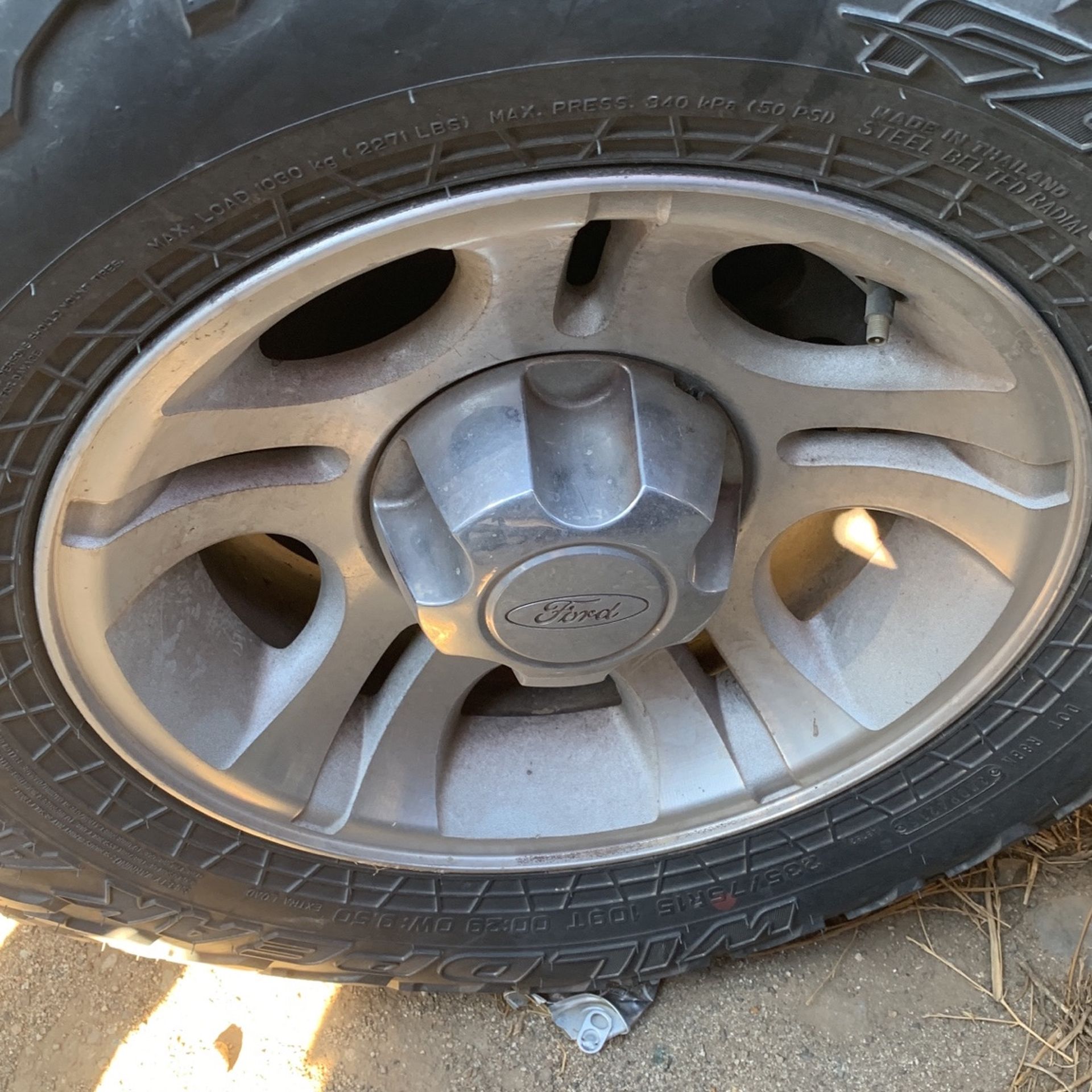 Ford Ranger Set Of Wheels With Off Road Tire