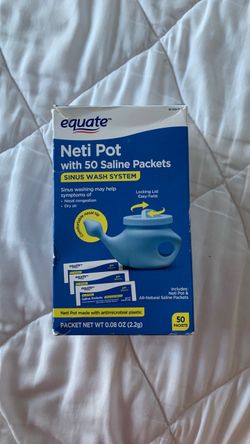 Neti pot nasal rinse wash