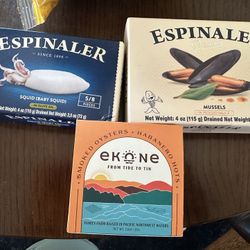 Various Tinned Seafood