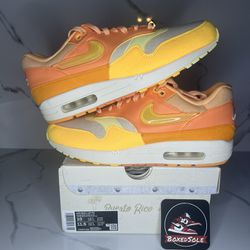 Brand New Nike Air Max 1 Puerto Rico Orange Frost Size 10M 