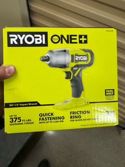 RYOBI ONE+ 18V 1/2” Impact Wrench — Tool Only