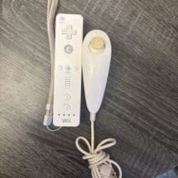 Nintendo Wii Remote Controller and Nunchuck