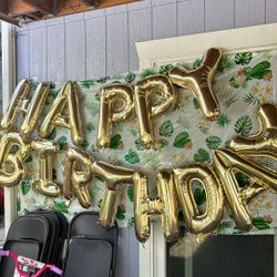 Happy Birthday Ballon Letters 