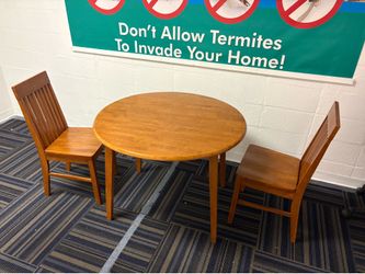 Round table and chairs