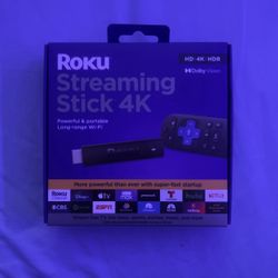 Roku Streaming Stick 4k HD HDR New Sealed 