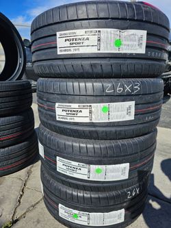 Tesla Tires New 255 40R20 Bridgestone $850 set of four install mount and balance 👌
