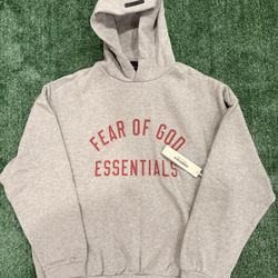 Essentials Heather Grey Hoodie
