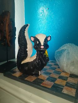 Skunk Piggy Bank Vintage