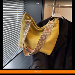 $65 RETAIL - Yellow Crossbody Purse 