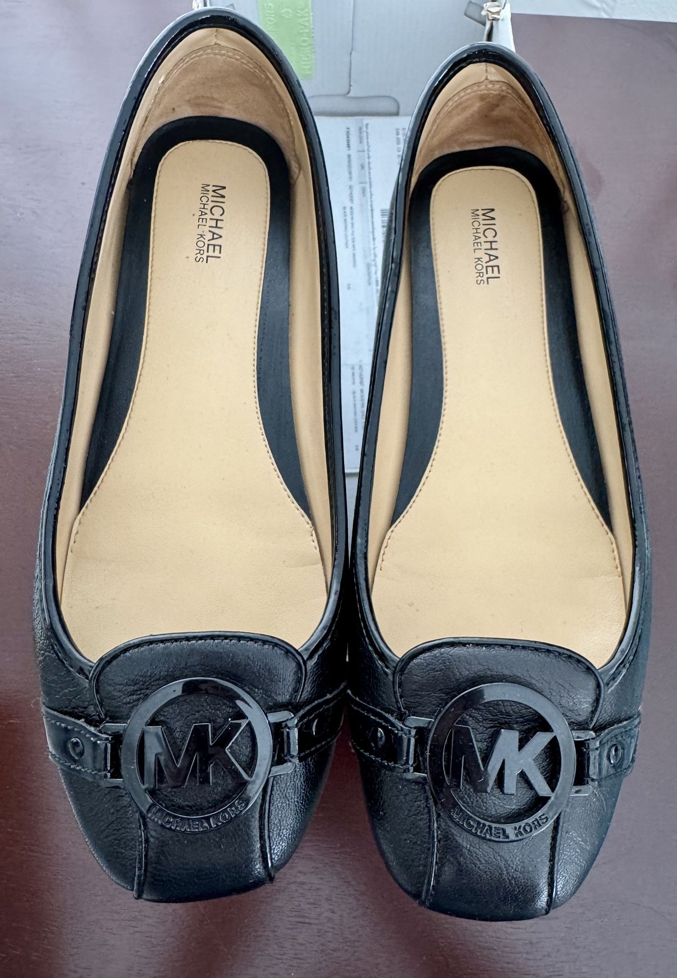 Michael Kors Black Moccasin Flats