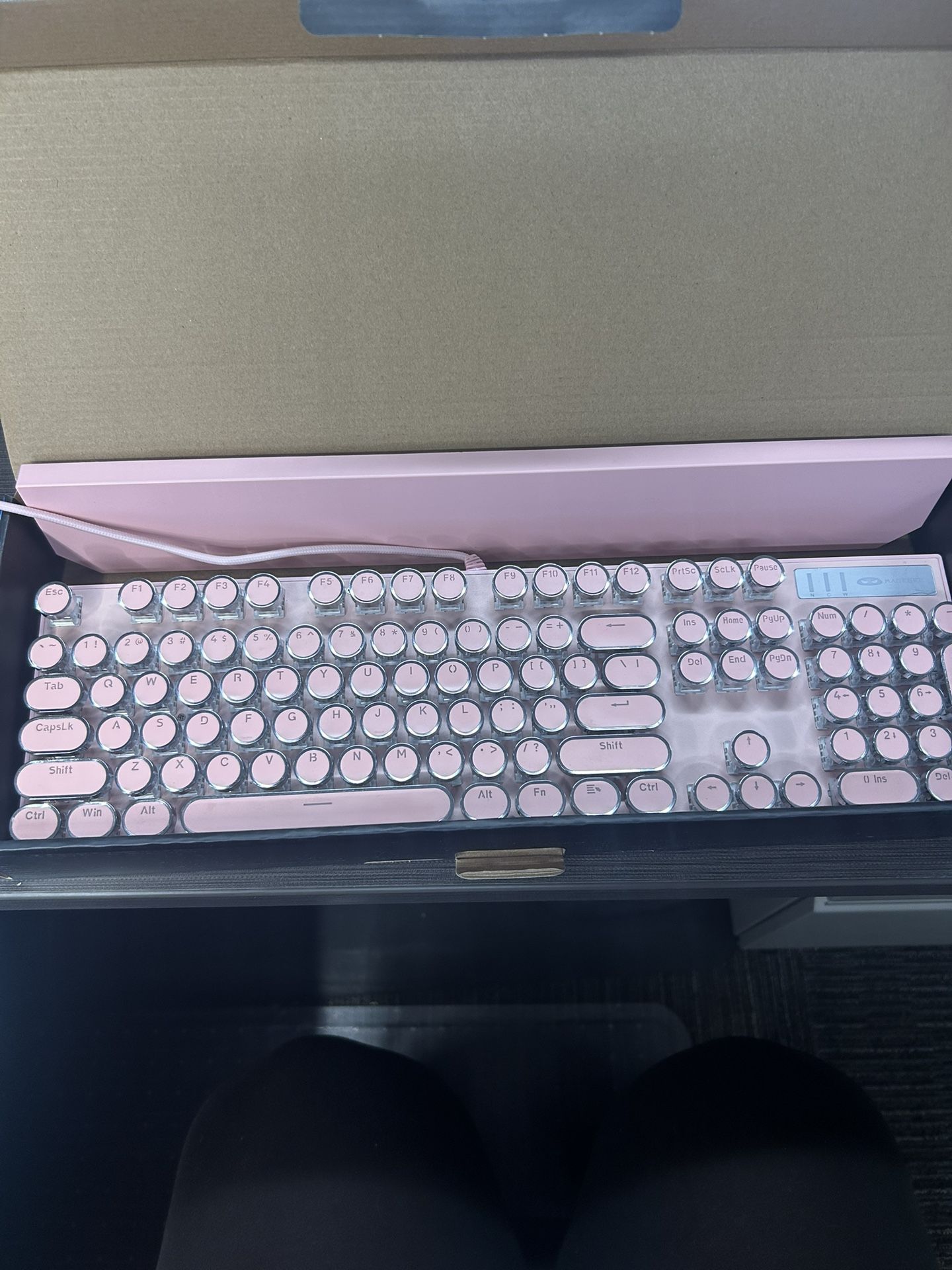 MageGee Typewriter Mechanical Gaming Keyboard Light Up
