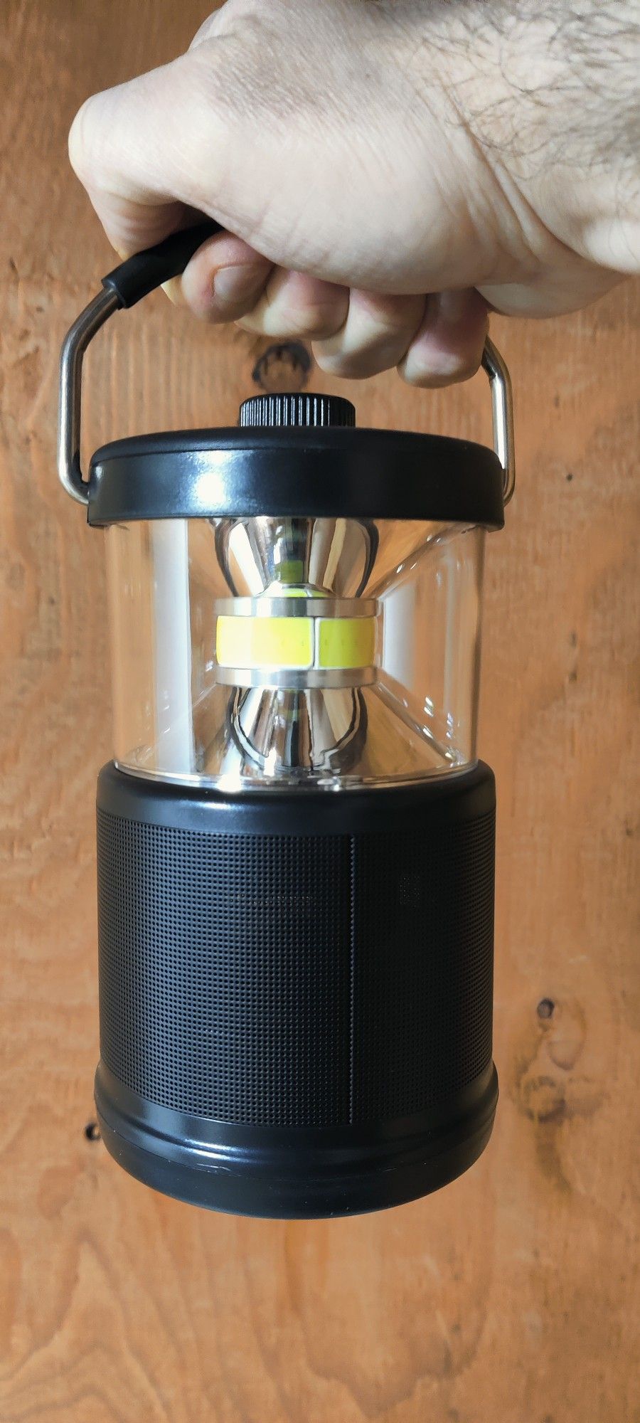 Bluetooth Speaker, Power Bank, Lantern All In One Camping Emergency Storm Flash Light 