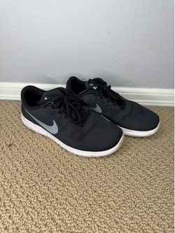 Nike Free RN Black Running Shoes 833989-001 NO INSOLE (Youth Size 4.5Y)