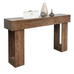 🪵 63” Wooden Console Table – Farmhouse Style, Perfect for Entryway or Behind Sofa