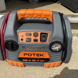 Potek Jump Starter w/ Air Compressor – 1000A, 150 PSI