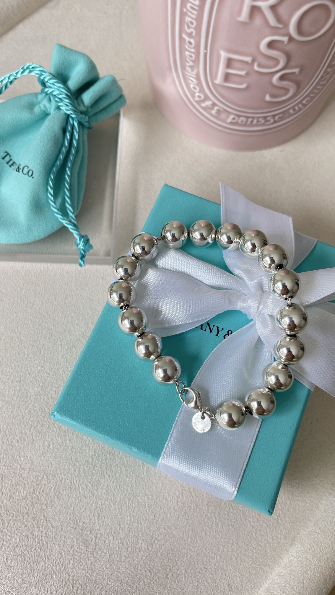 Tiffany Hardwear Ball Bracelet in Silver size 7.5 in NEW $700