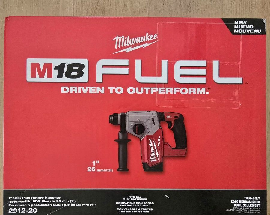 Milwaukee M18 Fuel Rotary Hammer 1" SDS Plus