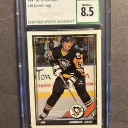 1991-92 OPC #40 Jaromir Jagr. Negotiable