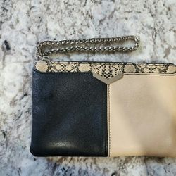 Express Black & Beige Wristlet