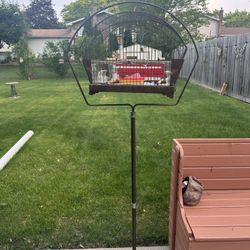 Vintage Bird Cage With Stand 