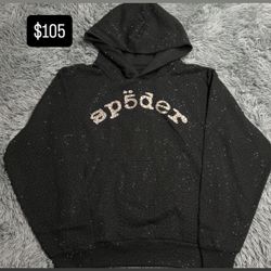Rinestone Black Spyder Hoodie