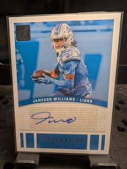 2024 Donruss Jameson Williams Signature Series Auto #SSE-JWI Lions