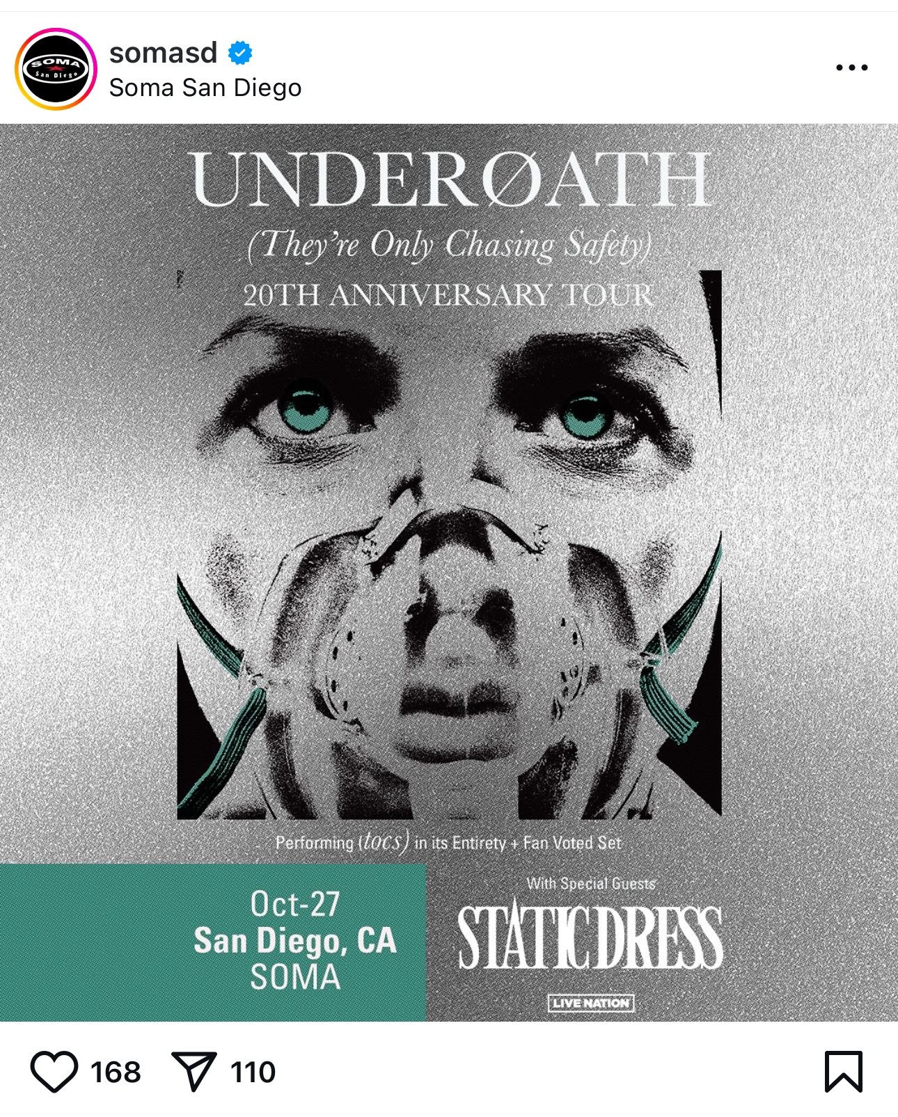 Underoath SOMA San Diego