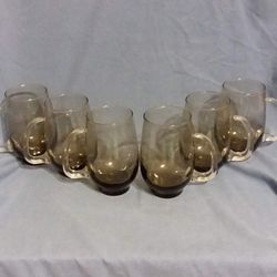 1970s Drinking Glassses With Handles 