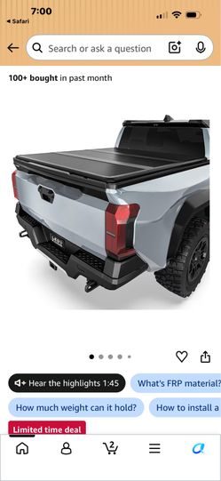 LED Kingdom Hard Folding Truck Bed Tonneau Cover- TRIFOLD