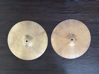 Vintage 14"  Hi-Hats  Cymbals -800g Top / 1000g Bottom -