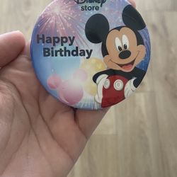 Disney Happy Birthday Button