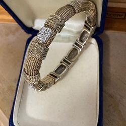 Manilla Laminada Chispa Joyería Antigua 