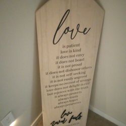 Decorative Wooden Sign 