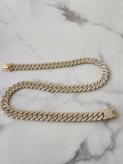 Iced Out Moissanite Chain
