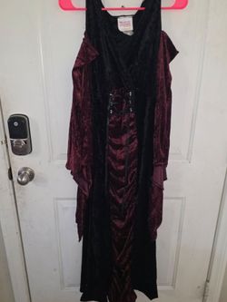 Gothic Vampire Witch Halloween Costume Dress adult medium