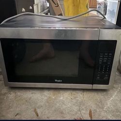 Whirlpool countertop stainless steel microwave
