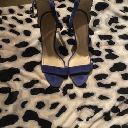 blue women high heels 