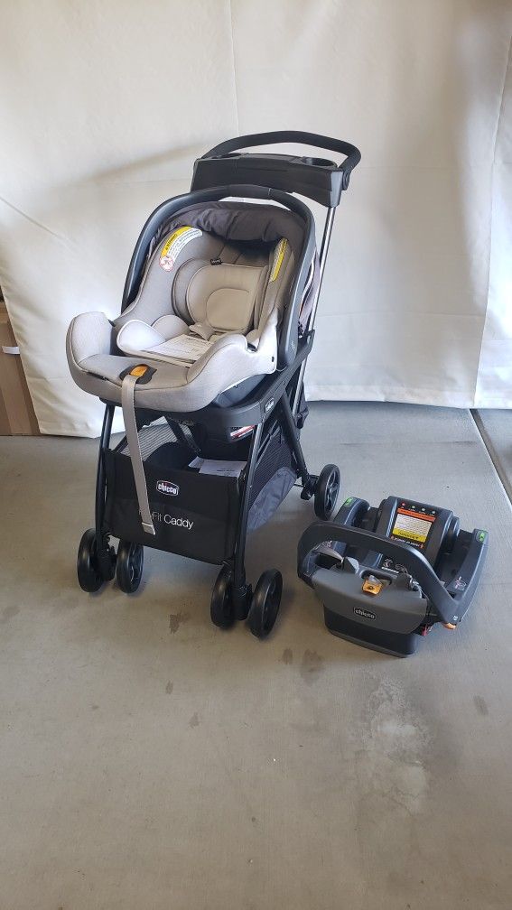 Brand New - Chicco KeyFit 35 Car, Base And KeyFit Caddy Stroller