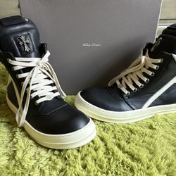 RICK OWENS GEOBASKETS X CHROME HEART