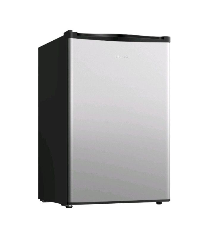 Hisense 4.4 Cu Ft Single Door Mini Fridge RR44D6ASE, Silver